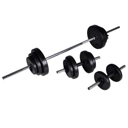 Panca Reclinabile Con Bilanciere E Set Di Manubri Da 30,5 Kg