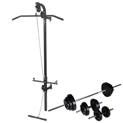 Macchina Da Parete Con Bilanciere E Set Manubri 30,5 Kg
