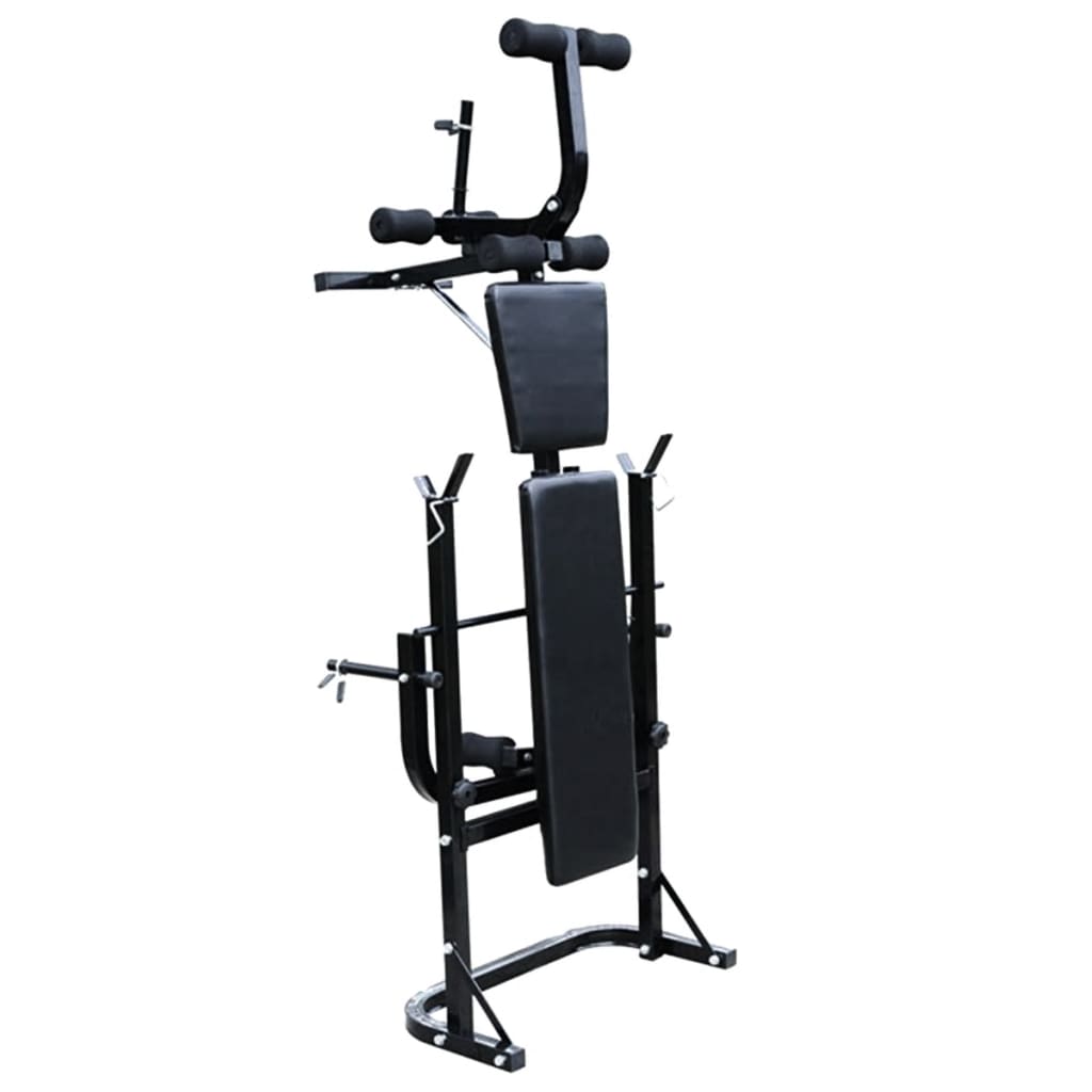 Panca Multifunzione Con Bilanciere E Set Di Manubri 60,5 Kg