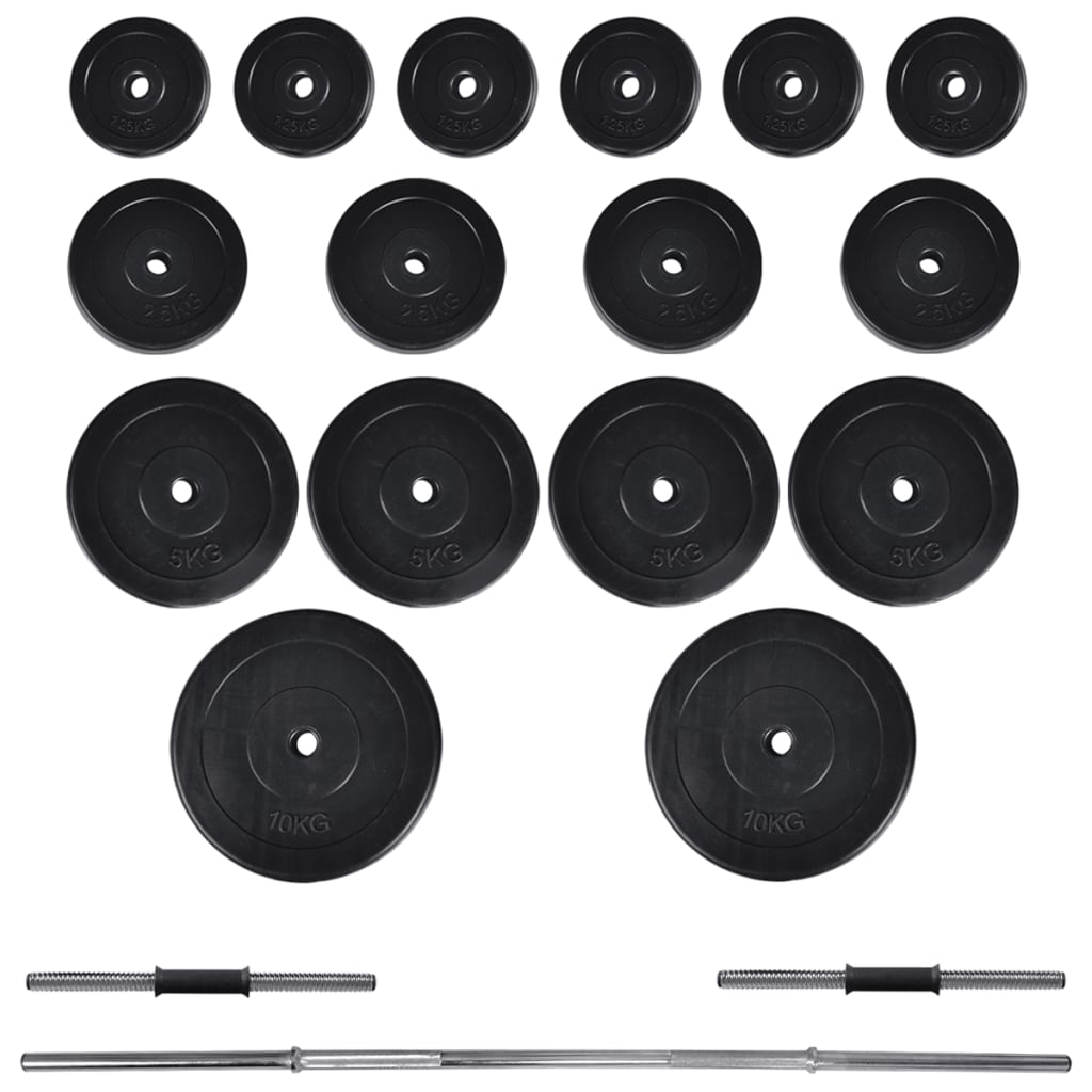 Panca Multifunzione Con Bilanciere E Set Di Manubri 60,5 Kg