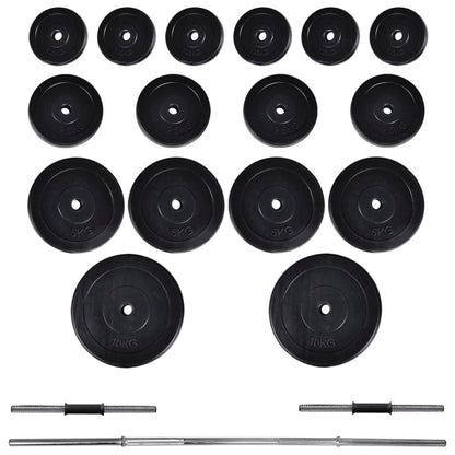 Panca Multifunzione Con Bilanciere E Set Di Manubri 60,5 Kg