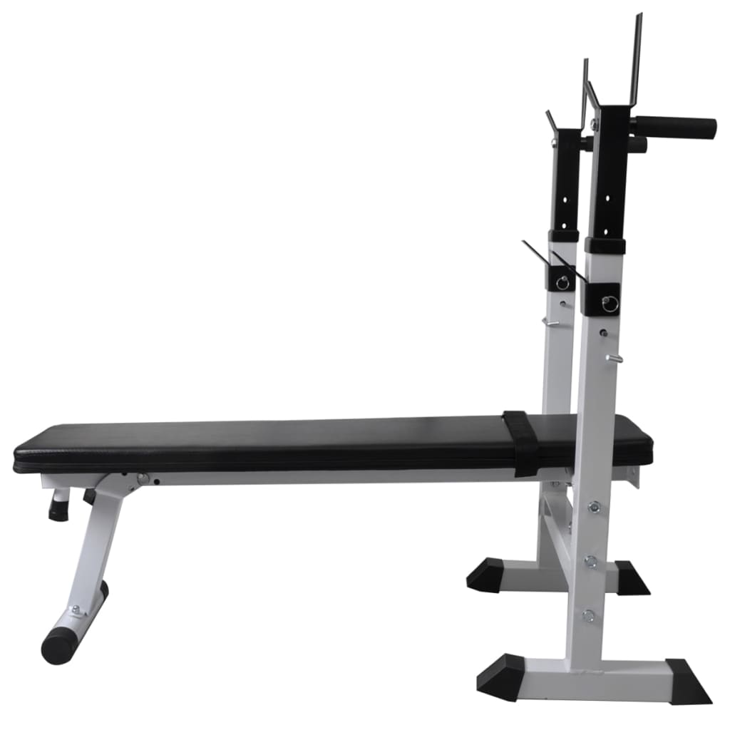 Panca Reclinabile Con Rack Bilanciere E Set Manubri
