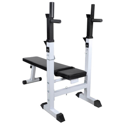 Panca Reclinabile Con Rack Bilanciere E Set Manubri