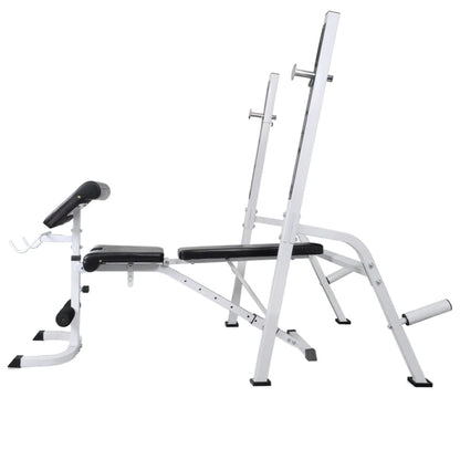Panca Multifunzione Con Rack Bilanciere E Set Manubri