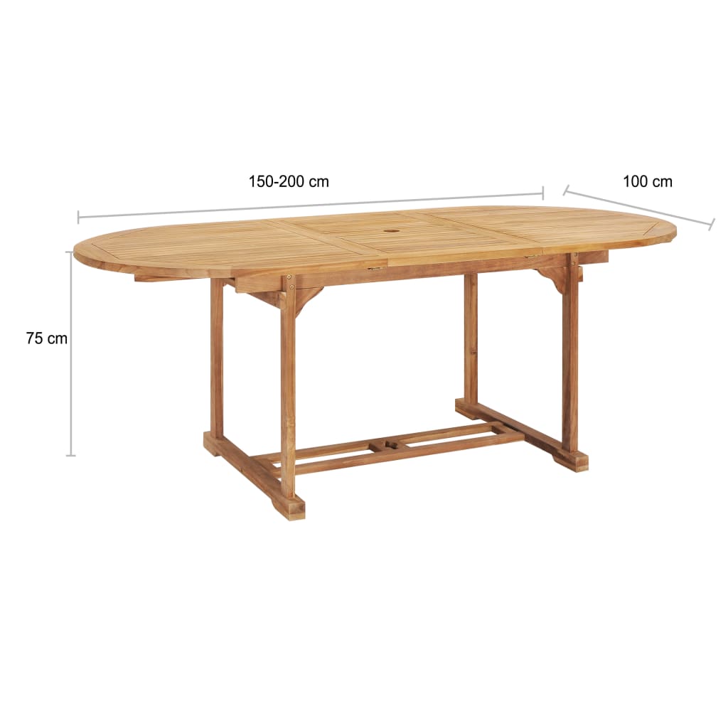 Tavolo Da Pranzo Allungabile 150- Massello Di Teak
