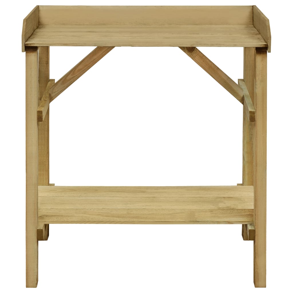 Tavolo Da Lavoro Da Giardino In Legno Impregnato 75X40X90Cm