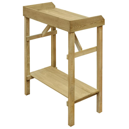 Tavolo Da Lavoro Da Giardino In Legno Impregnato 75X40X90Cm