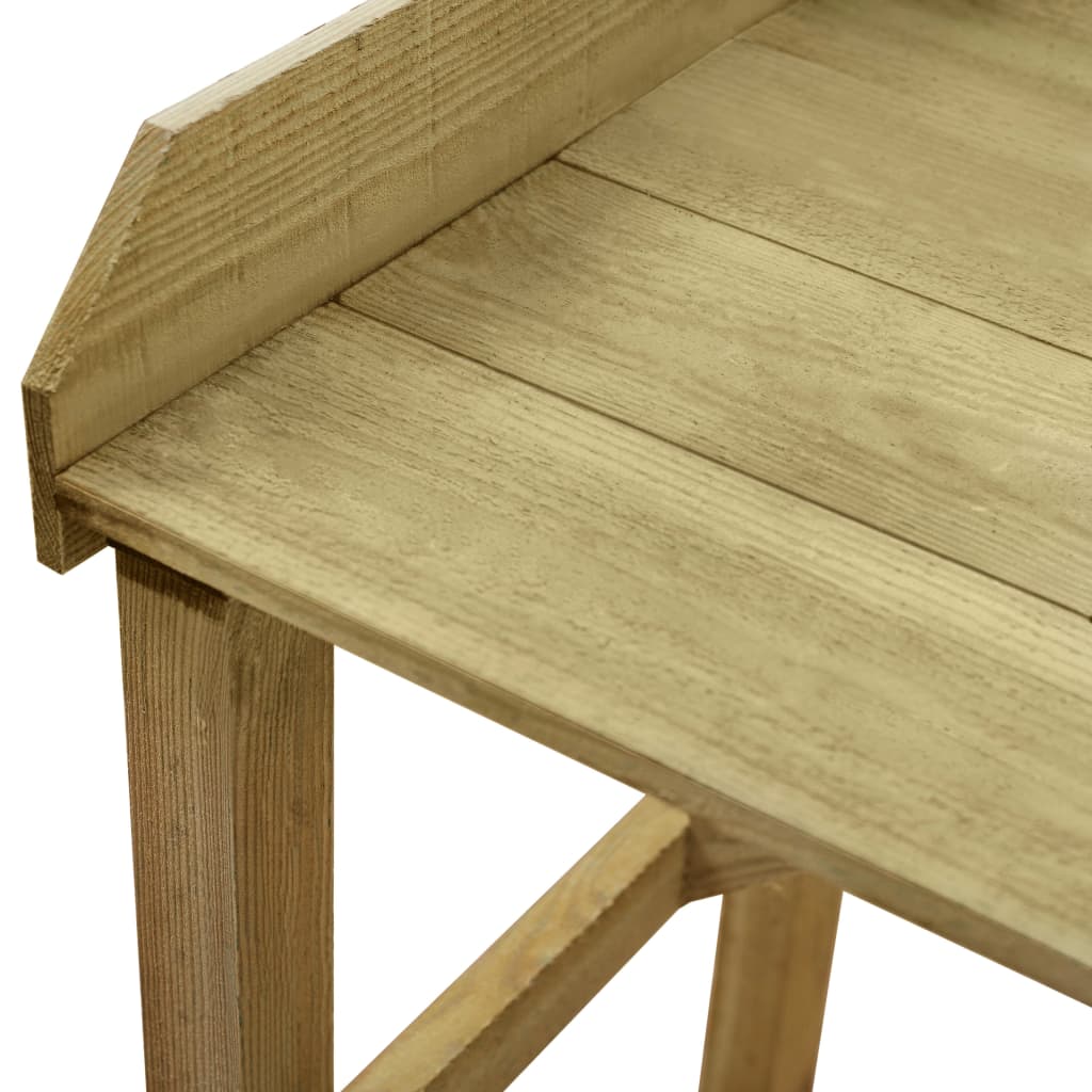 Tavolo Da Lavoro Da Giardino In Legno Impregnato 75X40X90Cm