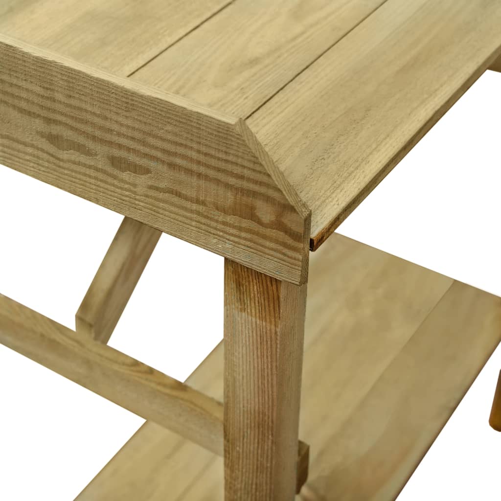 Tavolo Da Lavoro Da Giardino In Legno Impregnato 75X40X90Cm