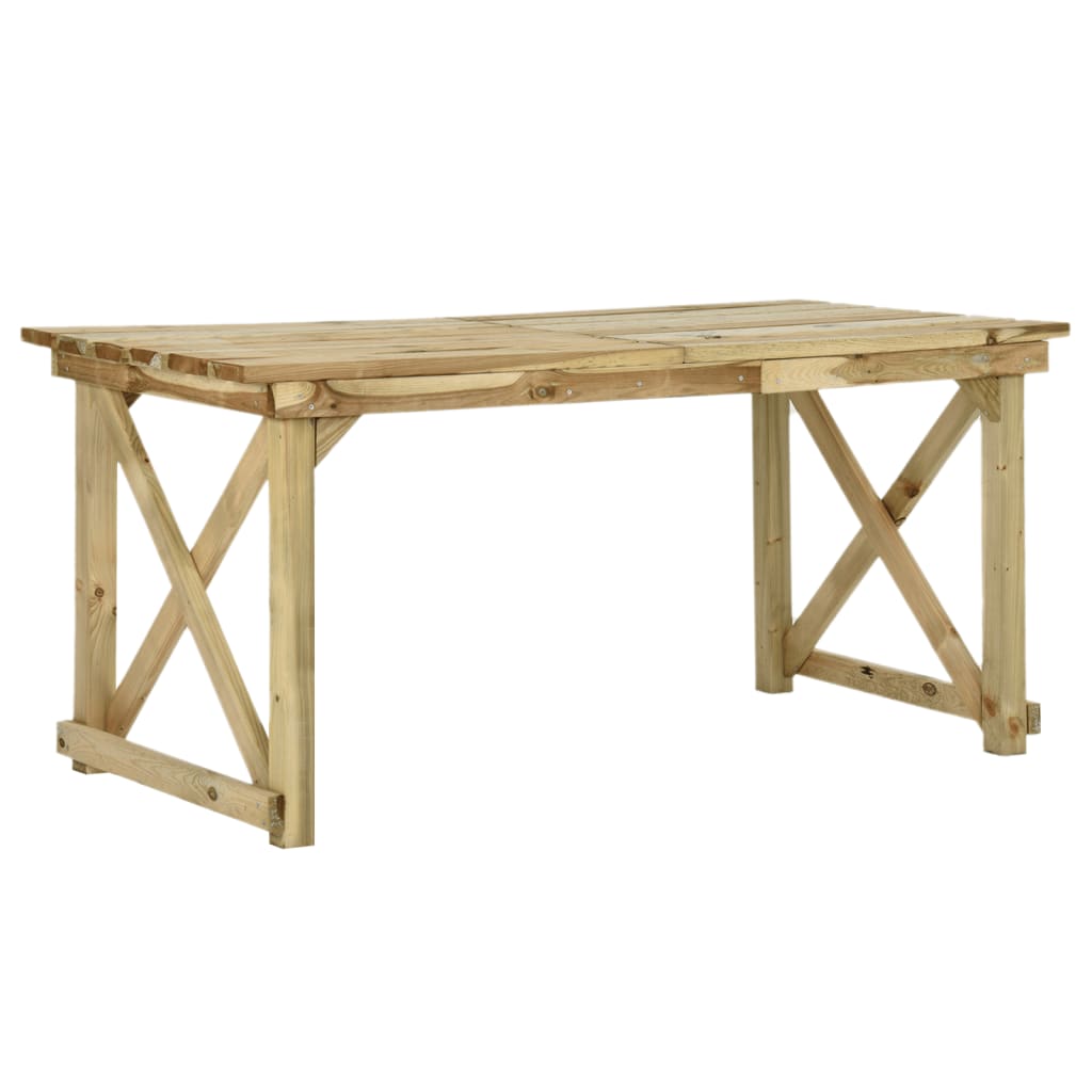 Tavolo Da Giardino Legno Di Pino Impregnato