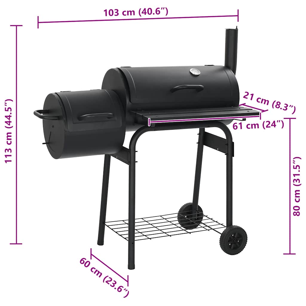 Barbecue Classico Affumicatore A Carbonella