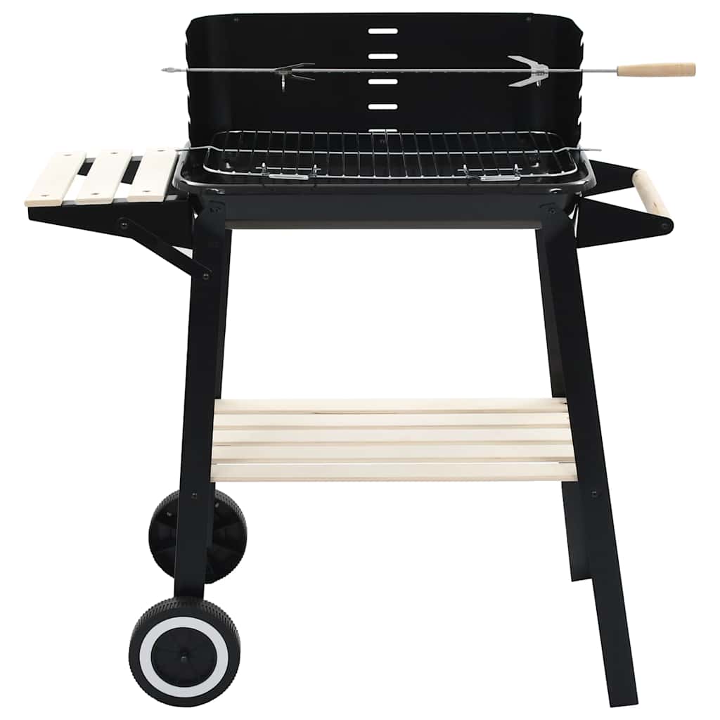 Barbecue Mobile A Carbonella Con Ruote