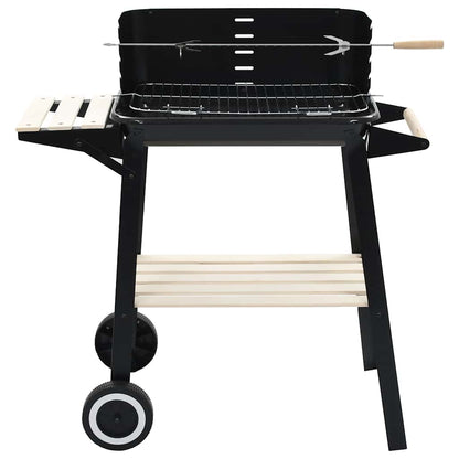 Barbecue Mobile A Carbonella Con Ruote
