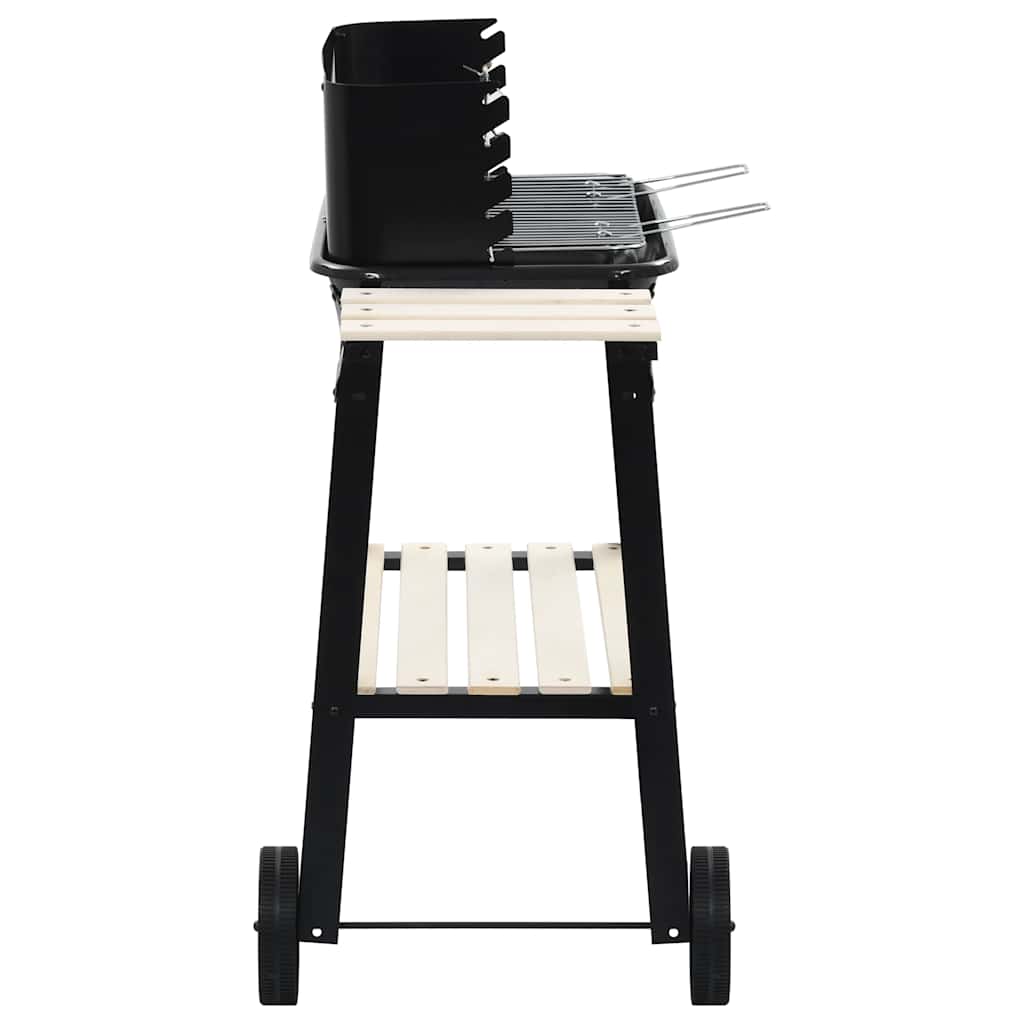 Barbecue Mobile A Carbonella Con Ruote