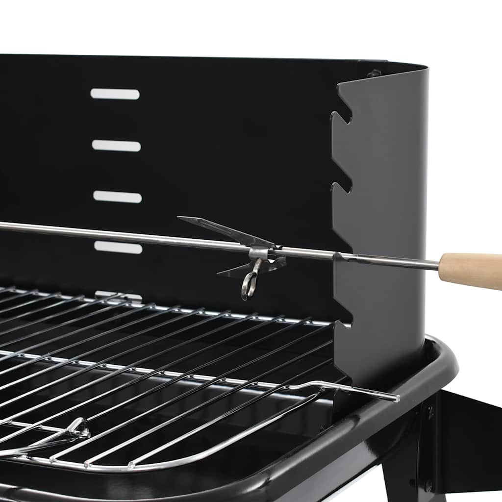 Barbecue Mobile A Carbonella Con Ruote