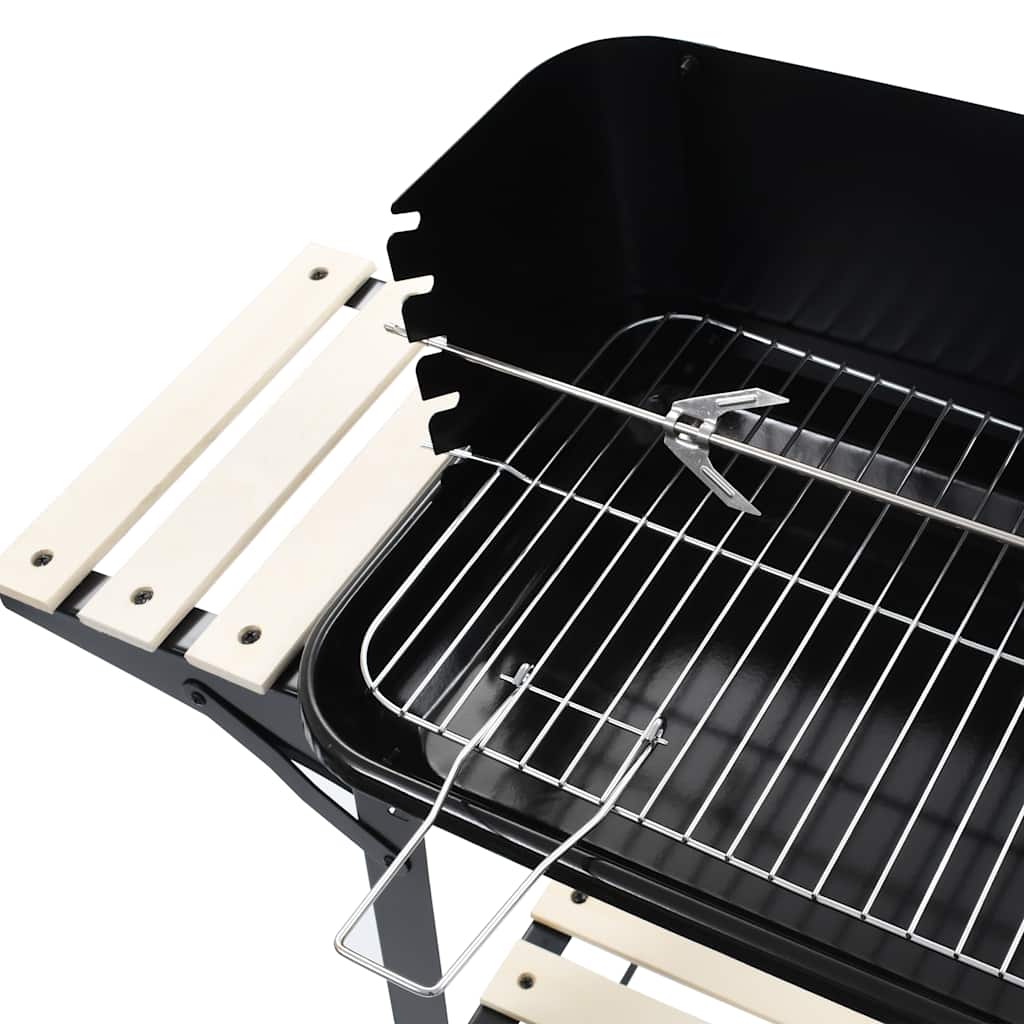 Barbecue Mobile A Carbonella Con Ruote