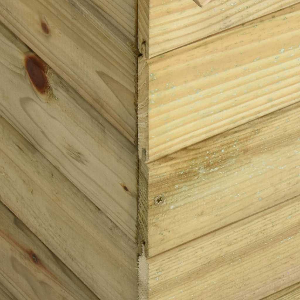 Cuccia Per Cane Da Esterno Con Tetto Apribile Pino Impregnato