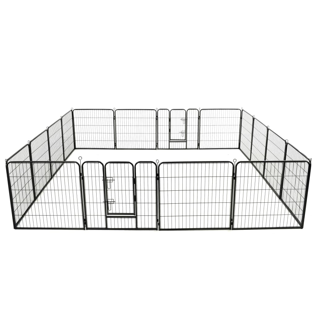 Box Per Cani Con In Acciaio Nero