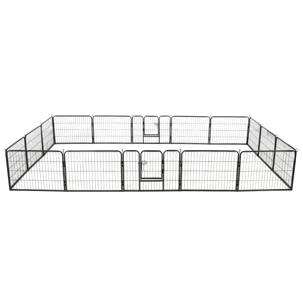 Box Per Cani Con In Acciaio Nero