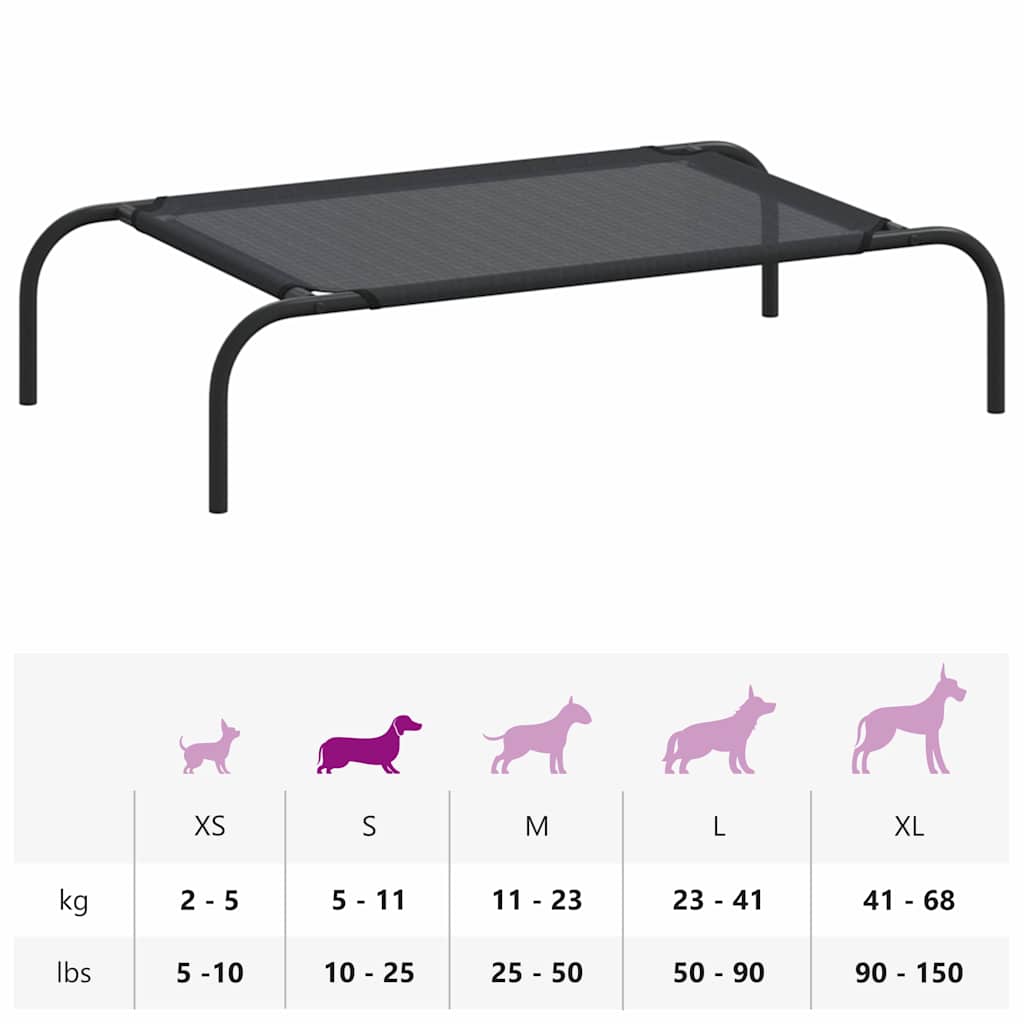 Cuccia Per Cani Rialzata Nera S In