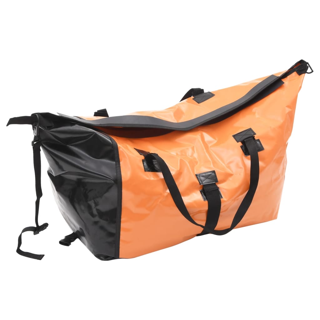 Rimorchio Portabagagli Per Bici Con Borsa Arancione E Nero