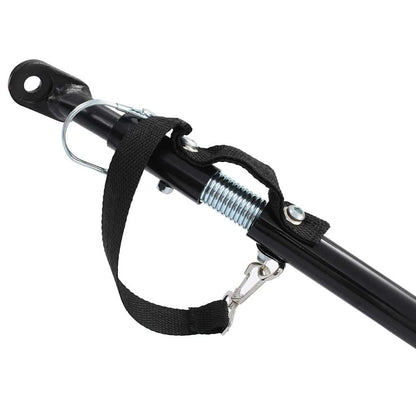 Rimorchio Bici 130X73X48,5Cm In Acciaio Nero