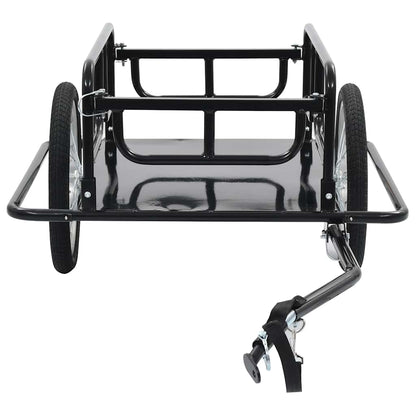 Rimorchio Bici 130X73X48,5Cm In Acciaio Nero