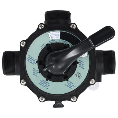Valvola Multiporta Per Filtro A Sabbia Abs 1,5&quot; 6 Vie