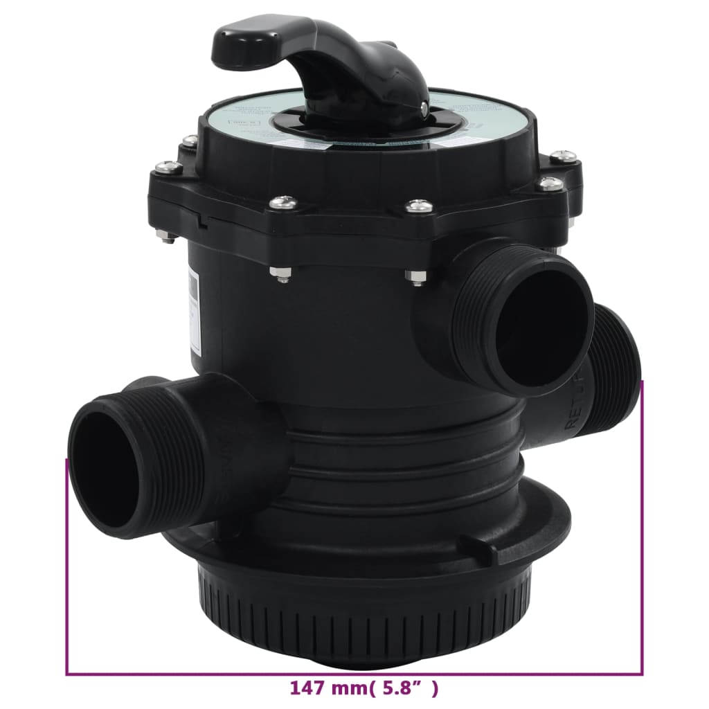 Valvola Multiporta Per Filtro A Sabbia Abs 1,5&quot; 6 Vie
