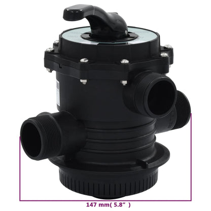 Valvola Multiporta Per Filtro A Sabbia Abs 1,5&quot; 6 Vie