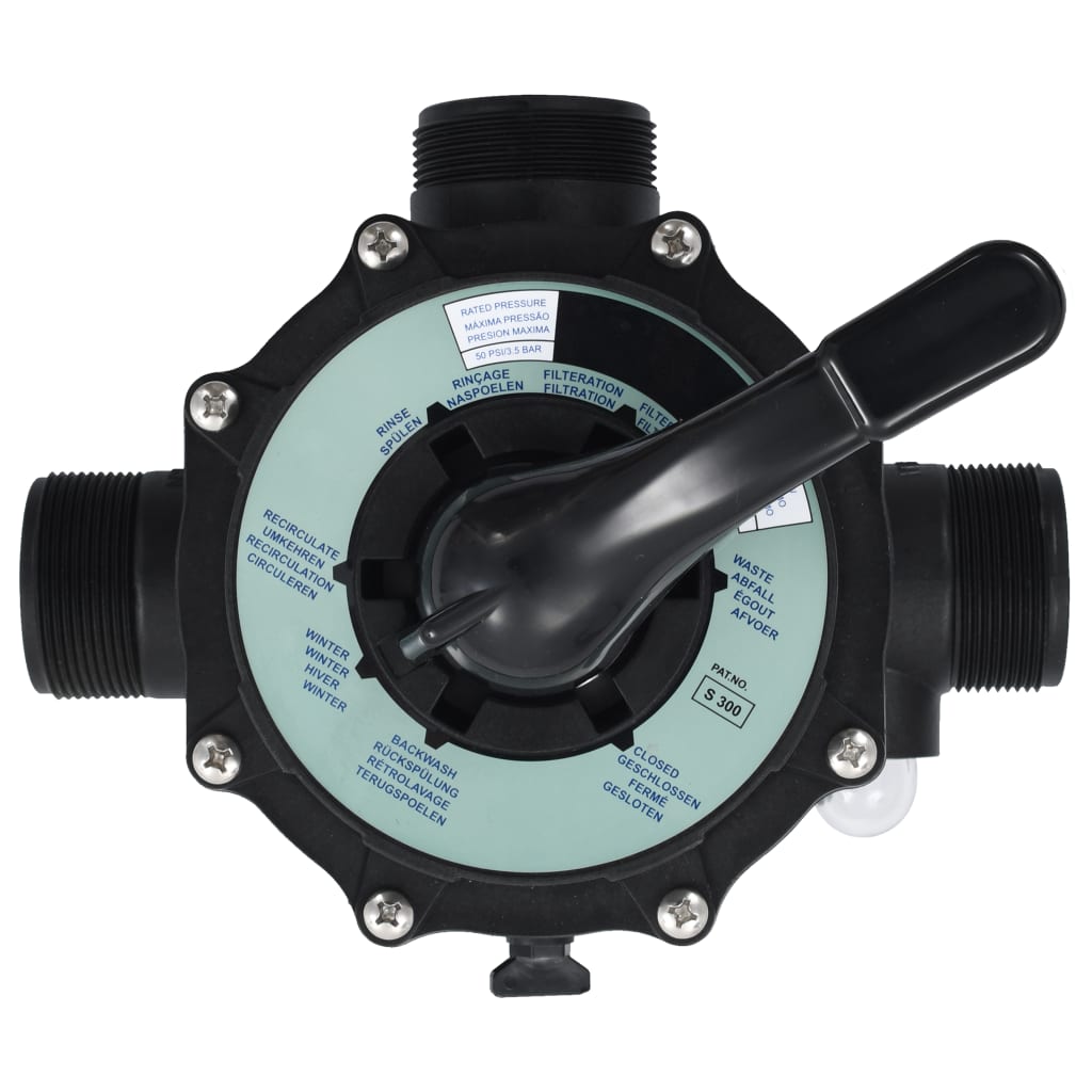 Valvola Multiporta Per Filtro A Sabbia Abs 1,5&quot; 6 Vie