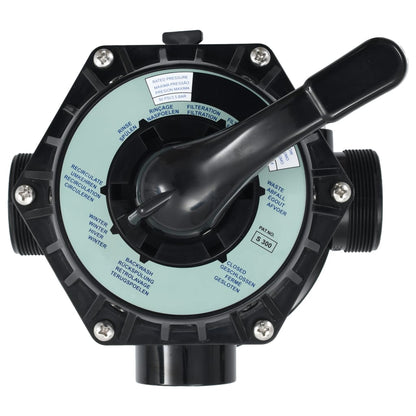 Valvola Multiporta Per Filtro A Sabbia Abs 1,5&quot; 6 Vie