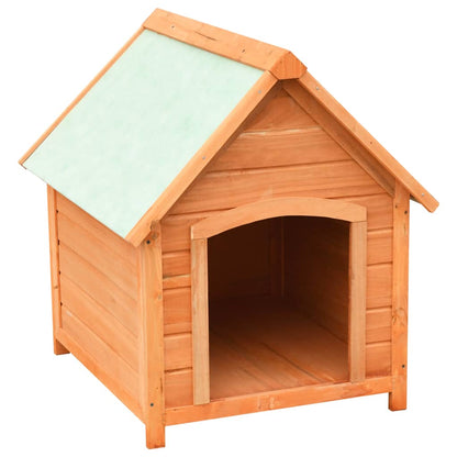 Cuccia Per Cani In Legno Massello Di Pino E Abete 72X85X82 Cm Naturale