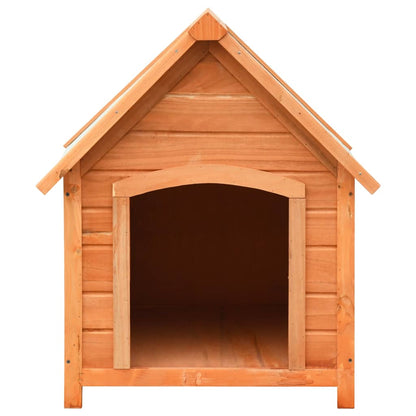 Cuccia Per Cani In Legno Massello Di Pino E Abete 72X85X82 Cm Naturale