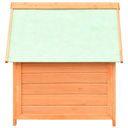 Cuccia Per Cani In Legno Massello Di Pino E Abete 72X85X82 Cm Naturale