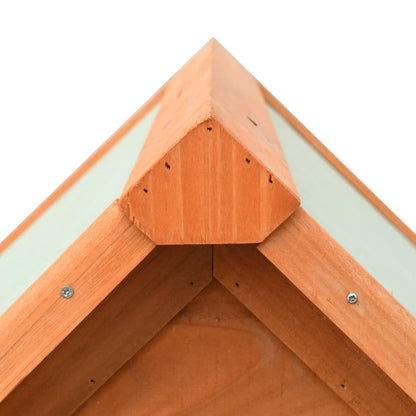 Cuccia Per Cani In Legno Massello Di Pino E Abete 72X85X82 Cm Naturale