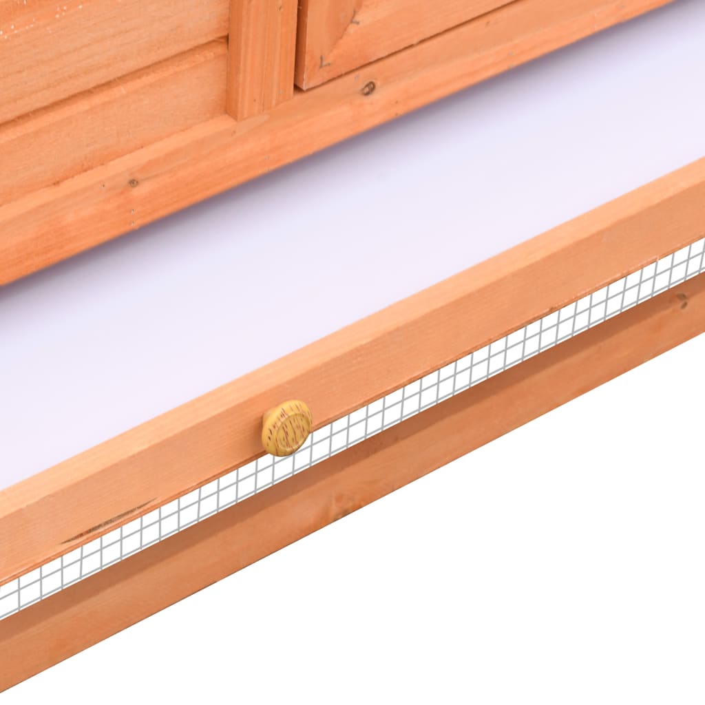 Conigliera In Legno Massello Di Pino E Abete 310X70X87 Cm