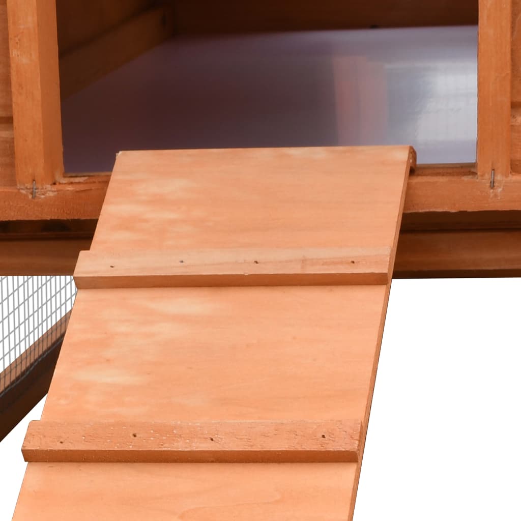 Conigliera In Legno Massello Di Pino E Abete 310X70X87 Cm