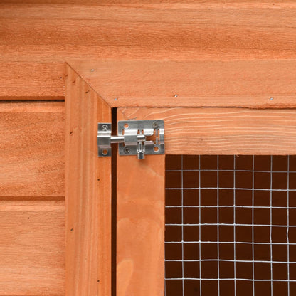 Conigliera In Legno Massello Di Pino E Abete 310X70X87 Cm