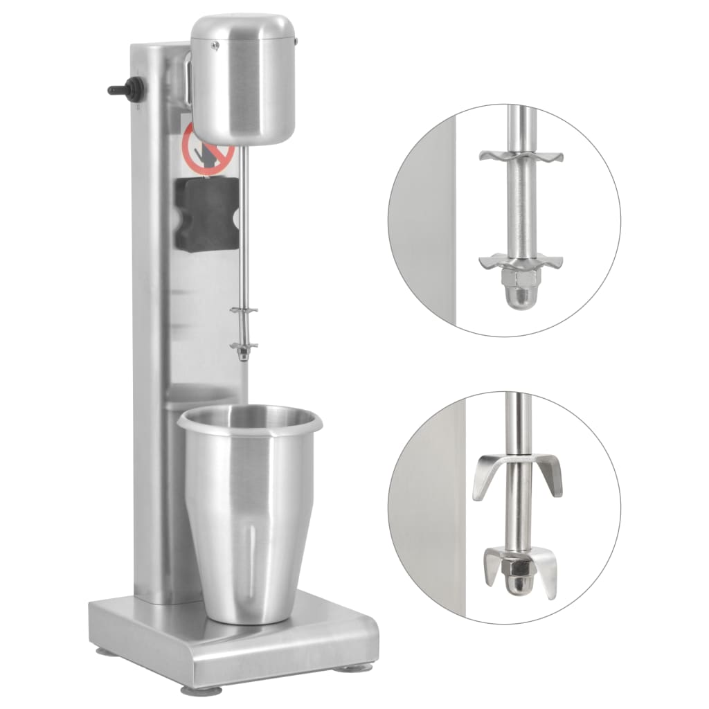 Frullatore Per Milkshake Con Tazza Doppia In Acciaio Inox 2 L