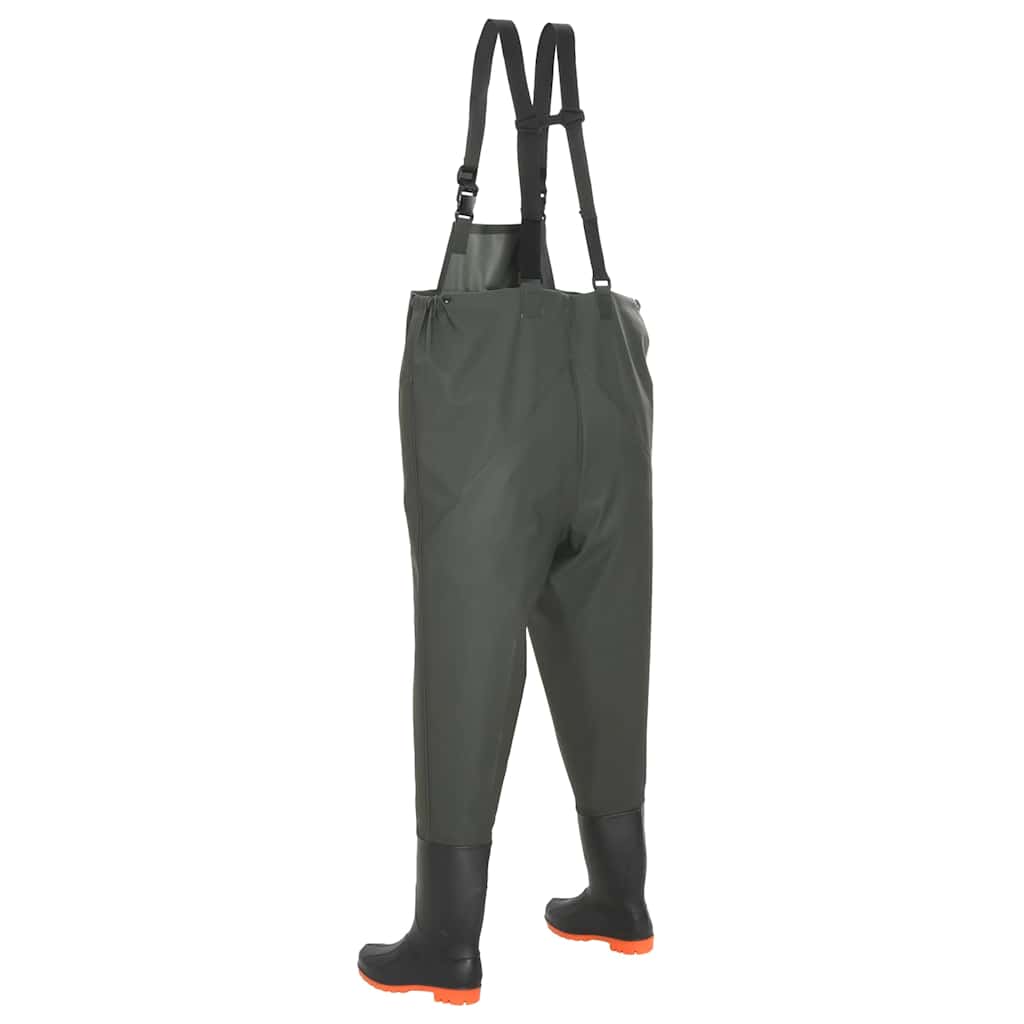 Pantaloni Impermeabili Con Stivali Verdi Taglia 42