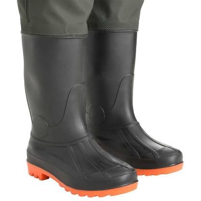 Pantaloni Impermeabili Con Stivali Verdi Taglia 42
