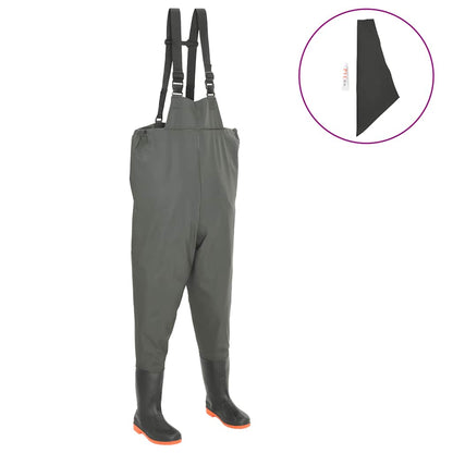 Pantaloni Impermeabili Con Stivali Verdi Taglia 42