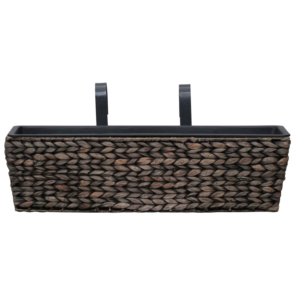 Fioriere 2 Pz In Giacinto Intrecciato Marrone