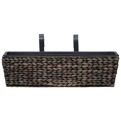 Fioriere 2 Pz In Giacinto Intrecciato Marrone
