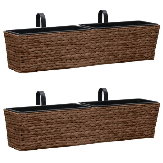 Fioriere 2 Pz In Giacinto Intrecciato