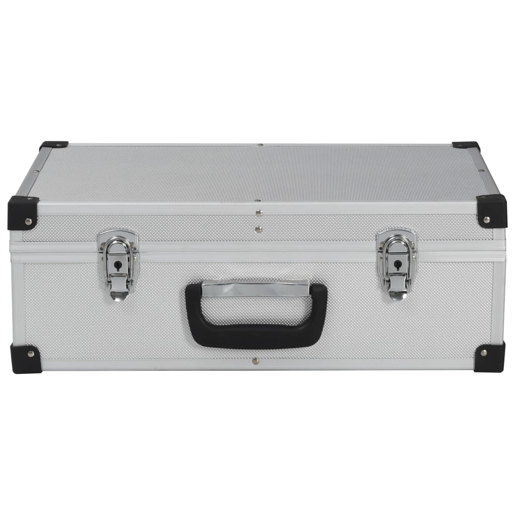 Valigetta Per Attrezzi 46X33X16 Cm Argento In Alluminio