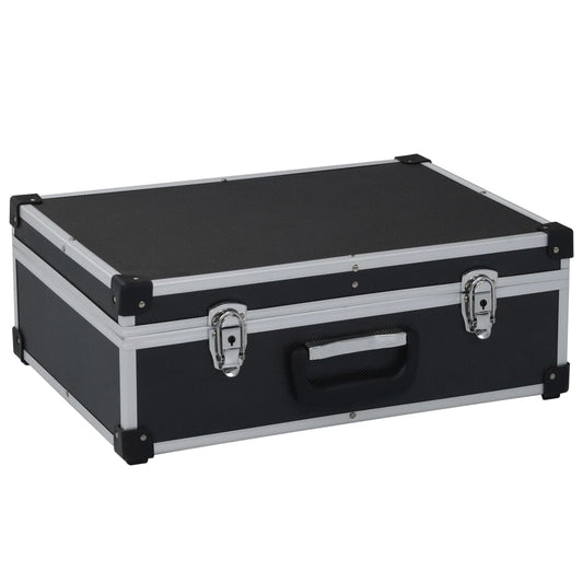Valigetta Per Attrezzi 46X33X16 Cm Nera In Alluminio