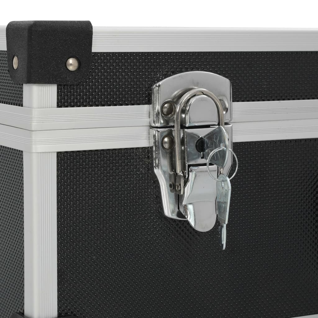Valigetta Per Attrezzi 46X33X16 Cm Nera In Alluminio