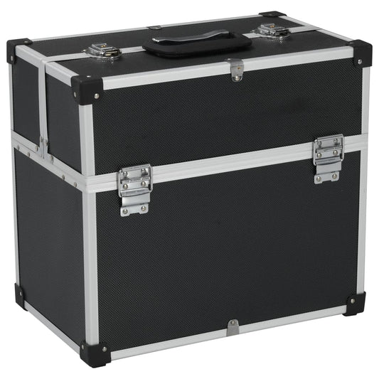 Valigetta Per Attrezzi 38X22,5X34 Cm Nera In Alluminio